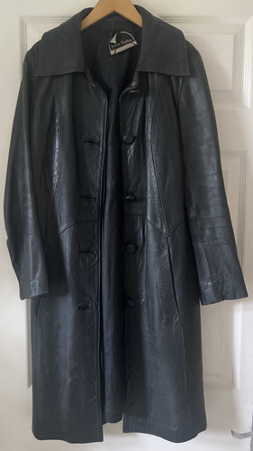 Ladies vintage black leather - ladies,