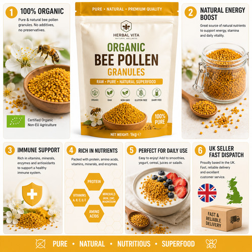 125g organic bee - bee, pollen