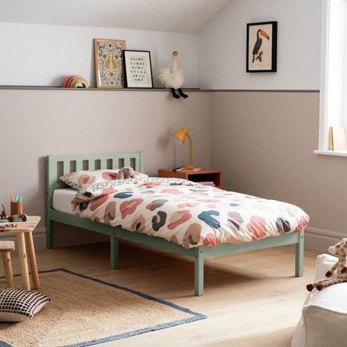 Kids ronnie single bed green - single,
