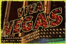 Viva Las Vegas Sign at Night