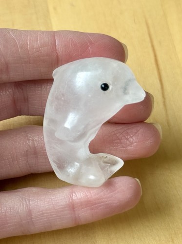 Clear quartz crystal cute - clear,