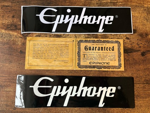 Epiphone guarantee booklet and - guarantee,