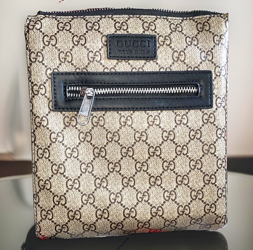 Gucci canvas messenger bag - gucci,
