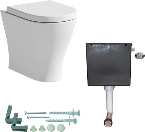 Back wall toilet - toilet, wc