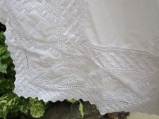 JOHN LEWIS DOUBLE DUVET COVER SET WITH BRODERIE ANGLAISE BORDER