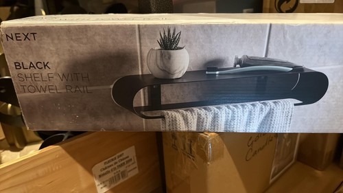 Next black shelf - shelf, towel