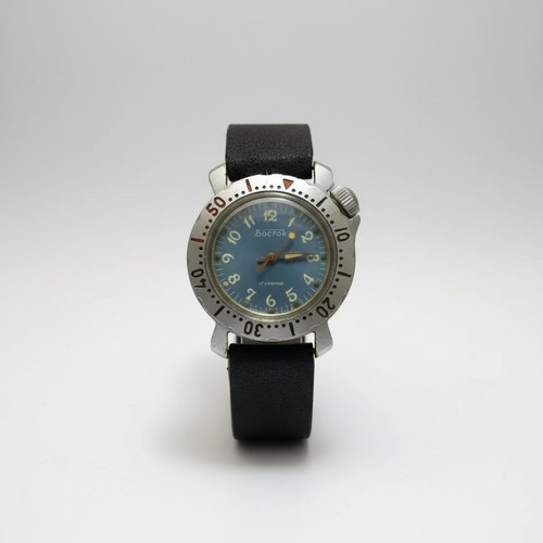 Vintage mechanical watch blue - vintage,