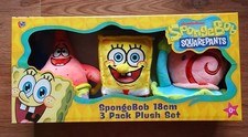 SpongeBob SquarePants 3 Pack Plush Set 18cm