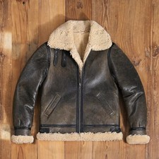 Mens Shearling Leather Jacket
