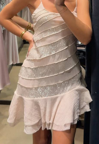 Zara ss26 nude - nude, beaded