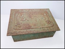 Vintage Slipper Box Metal