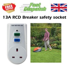 MEP RCD Plug Socket Circuit Breaker Garden Power Tool Mower Trip Switch