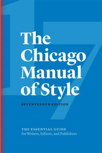 Chicago manual style 17th - manual,