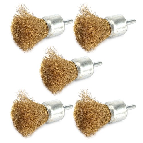 Brass wire wheel brush set - wire,