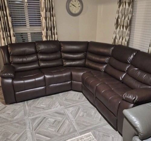 Roma brown leather corner - brown,
