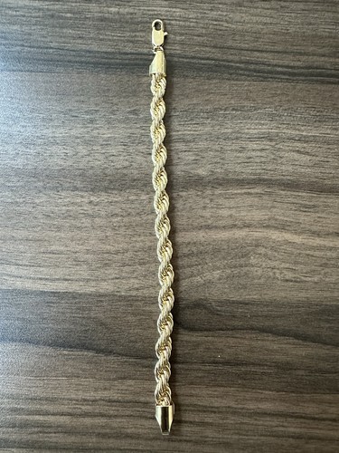 Carat gold filled mm rope - 9,
