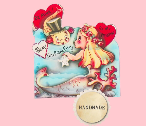 Vintage style valentine card - vintage,