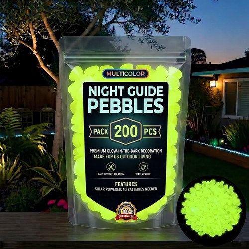 Glow dark rocks multicolor - rocks,