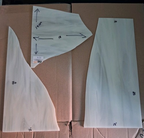 Pieces cream glass for - 3,