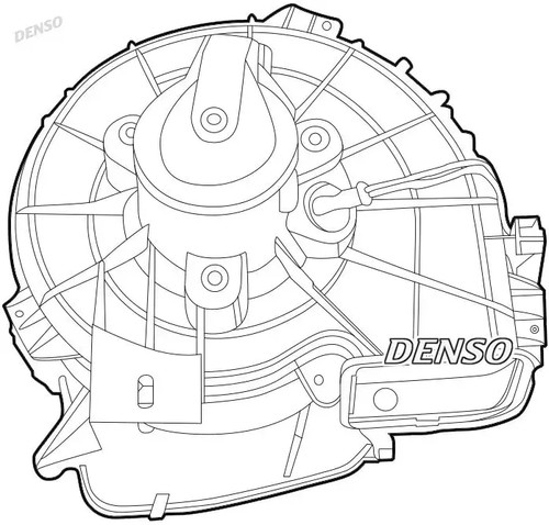 Blower fan for left - -hand, drive