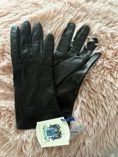 Portolano Black Leather Gloves
