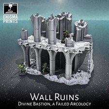 Wall Ruins - 28mm 3d Printed