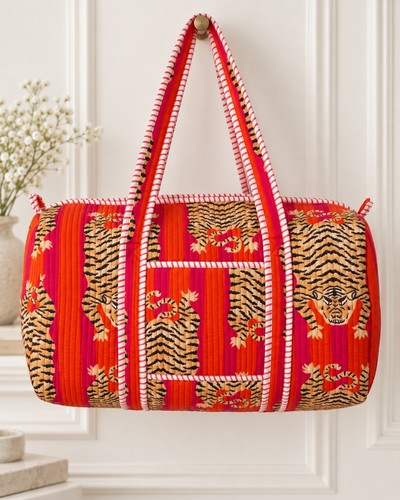 Jungle print quilted - jungle, cotton