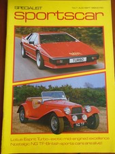 Specialist Sportscar Aug/Sep 1984 No 1 Lotus Esprit Turbo, NG TF