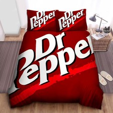 UK Double Dr Pepper Logo Comforter: Duvet Cover,Bedding Sets Spread