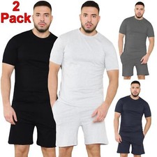 2 Pack Mens Pyjamas T Shirt