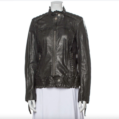 Red valentino leather jacket - valentino,