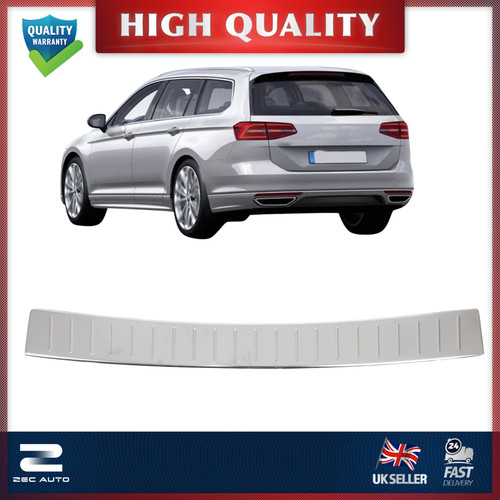 Chrome rear bumper protector - rear,