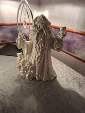 Rare Vintage Christmas Ceramic Figure Father Christmas Pearlised White (644)