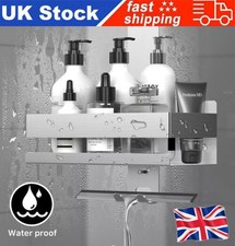 Stainless Steel 2 Tier Hanging Over Door Bathroom Shower Caddy Rack Storage Tidy