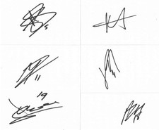 10 SUPERB MIDDLESBROUGH SIGNED WHITE CARDS - 2025/26 SEASON+