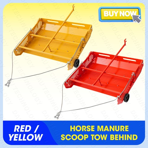 Horse manure scoop tow behind - manure,