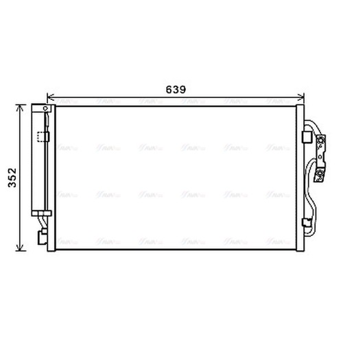 Air con condenser for bmw - con,