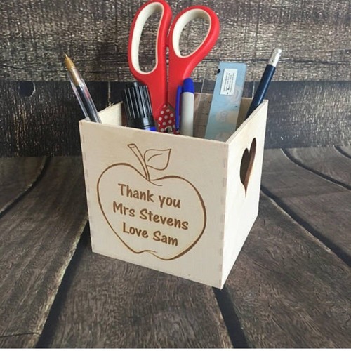 Personalised pen pot holder - personalised,
