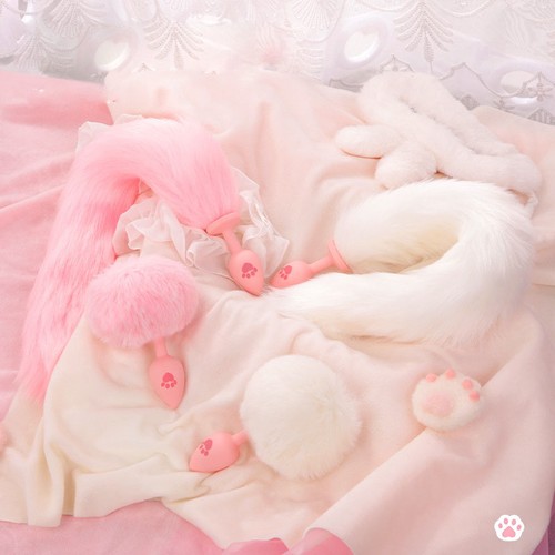Silicone toys fox tail - toys,