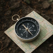 Pocket Compass Hiking Camping