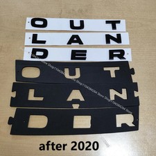 ABS Car Front Letter emblem badge Sticker For Mitsubishi Outlander 2020-2024