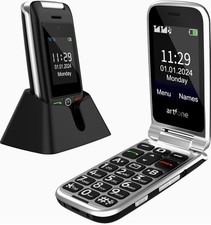 Artfone C10 Unlocked Senior Flip Cell Phone Dual SIM with Big Button
