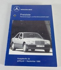 Price List Mercedes Benz W124