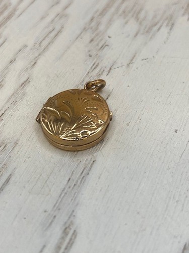 9ct yellow gold - vintage, floral