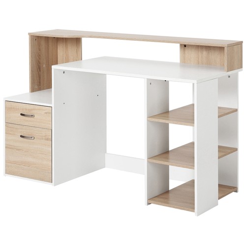Computer desk with - with, drawers
