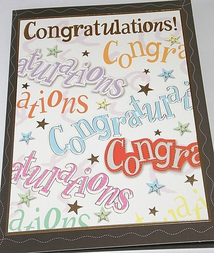 Congratulations card bravo - congratulations, card.