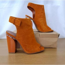 Zara Genuine Suede Ankle Boots