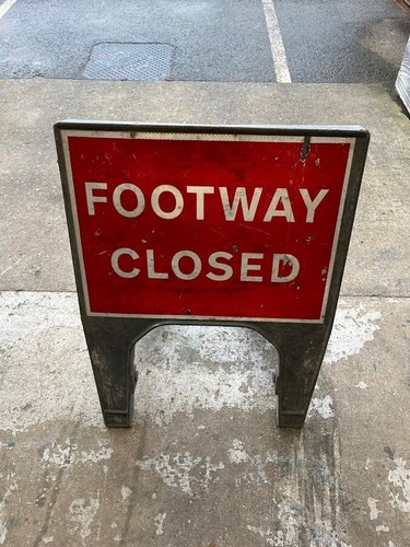 Footway closed safety - footway,