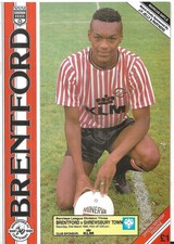 Football Programme BRENTFORD v SHREWSBURY TOWN Mar 1990
