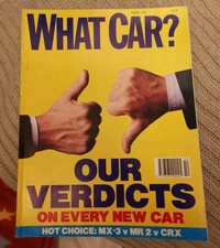 WHAT CAR? MAGAZINE DECEMBER 1991 TOYOTA MR2 V MAZDA MX3 V HONDA CRX 